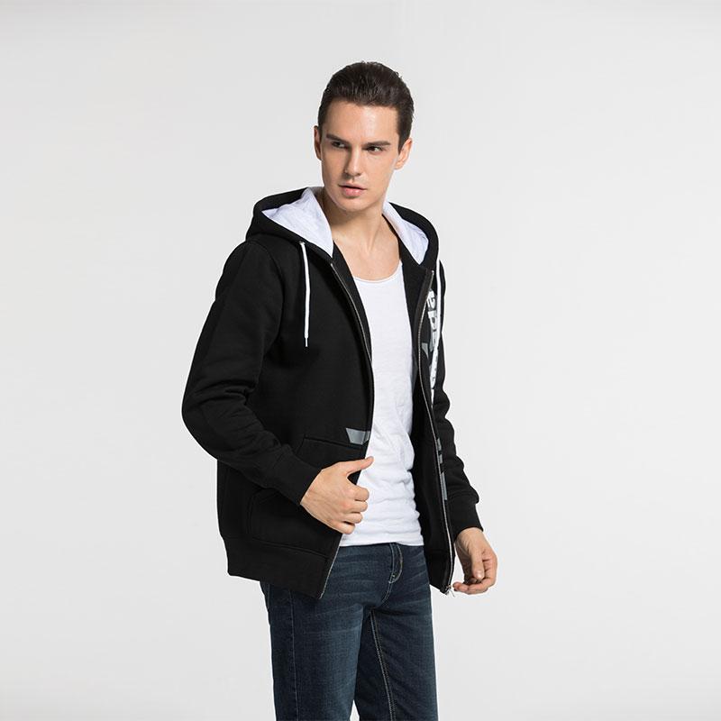 Hoodie Men Zip Up 100 Cotton 280 Gsm Fleece Custom