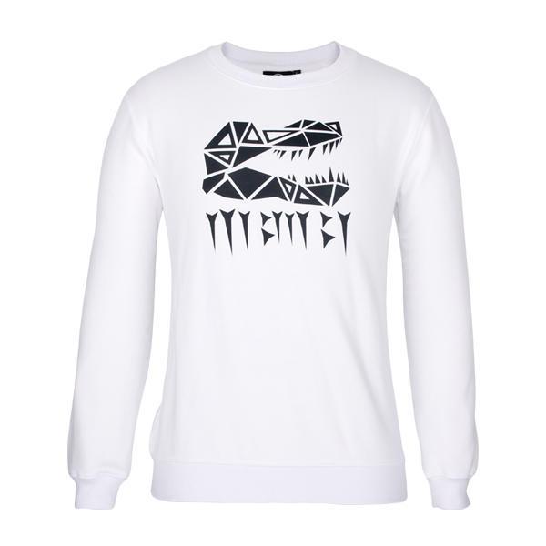 white sweatshirt crewneck Custom logo pullover