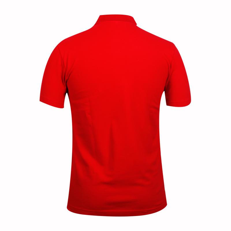 Red cotton polo shirts with Embroidery logo