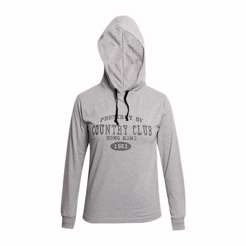 Grey hoodie for women custom logo