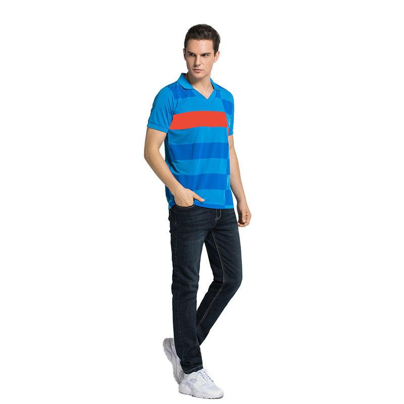 Polo TShirt Mens Casual 100 Cotton striped Short Sleeve in china