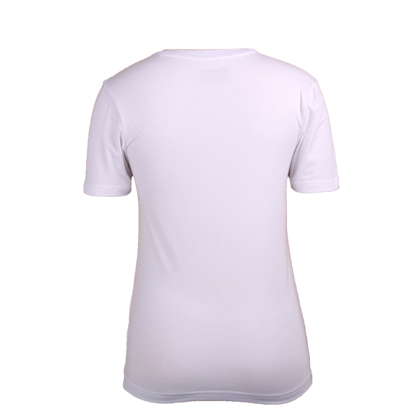 High Quality women T shirt short sleeve printed Cotton in White