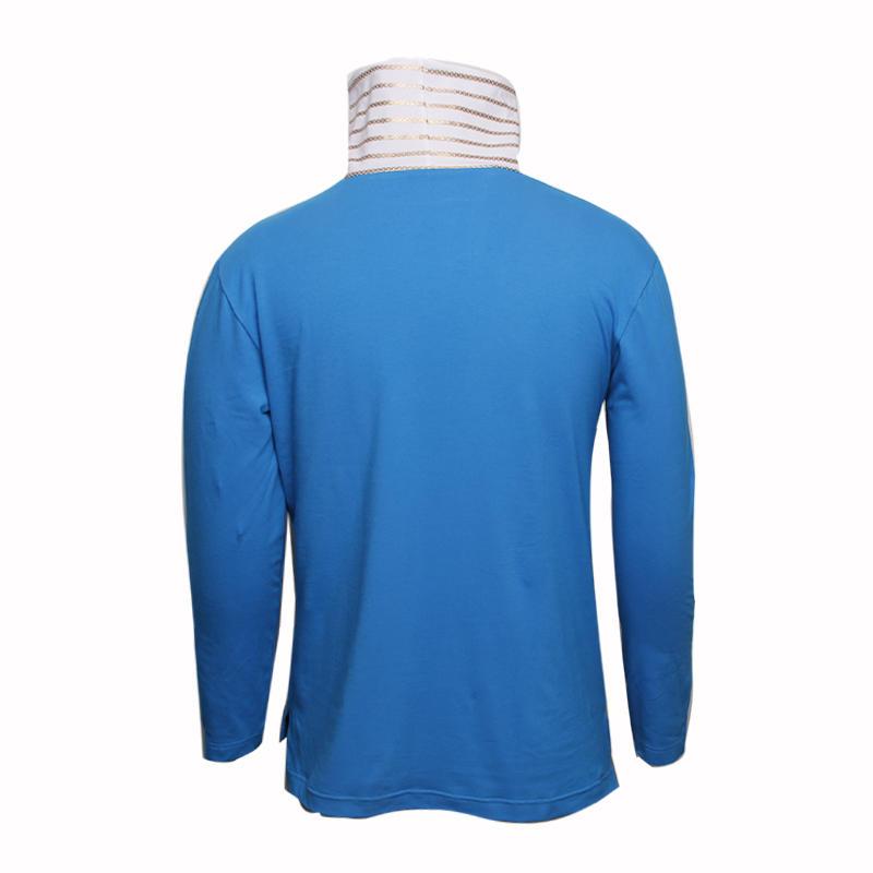 long sleeve shirts with high collar blank