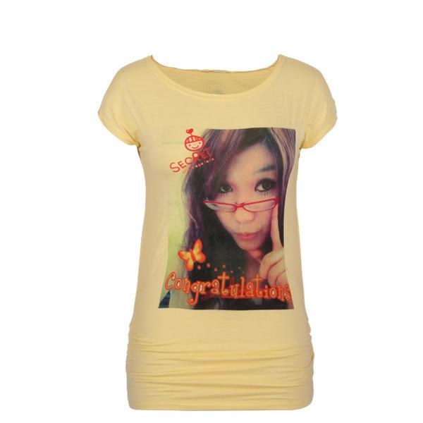 Yellow t shirt Casual Custom Design