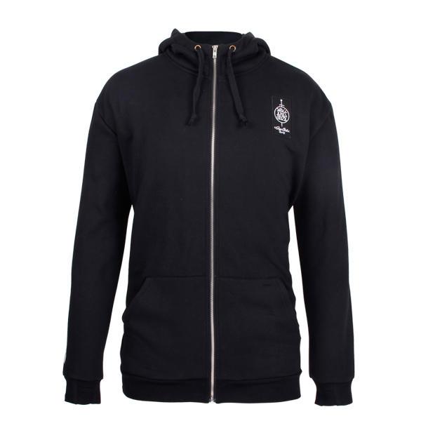 black zip up hoodie mens