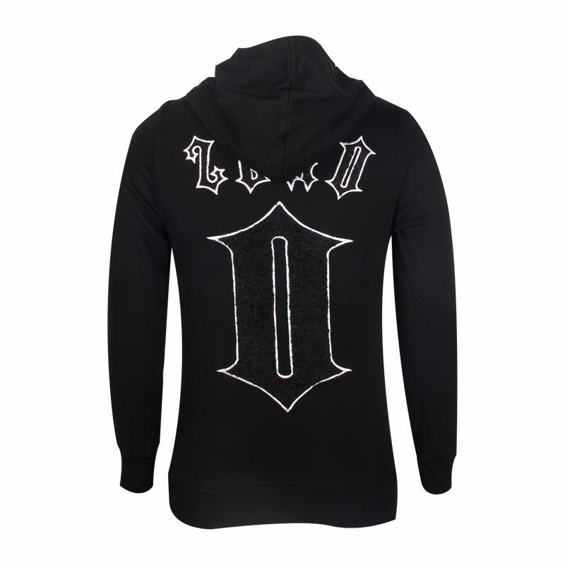 black hoodie mens back embroidery