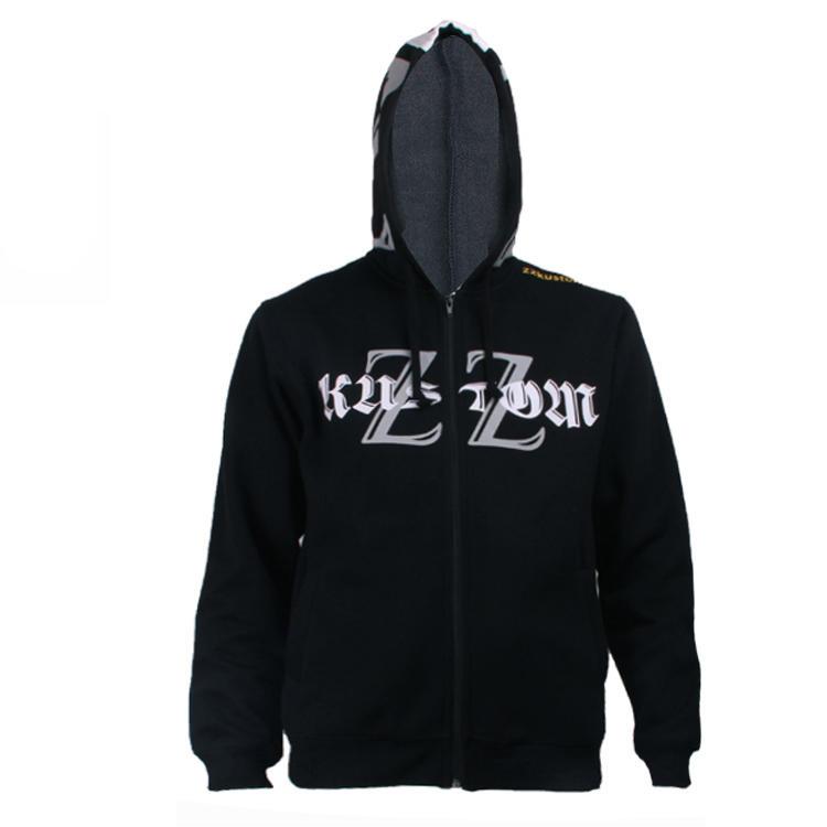 zip hoodie mens printed logo OEM