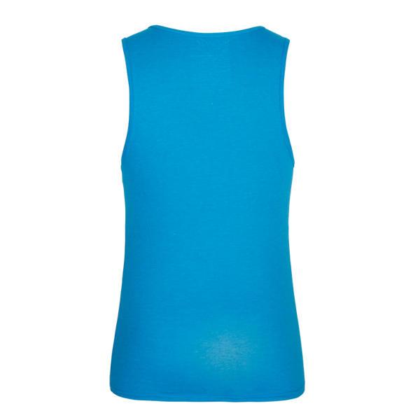 blue tank top 100 cotton custom