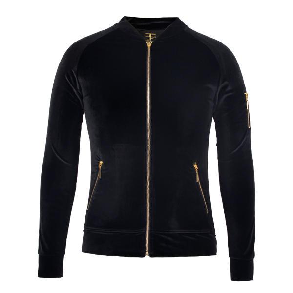 black jacket high quality fashion pleuche