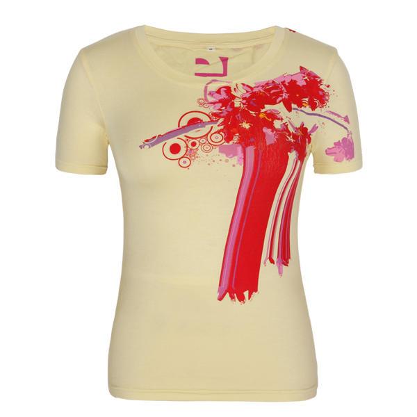 New style short sleeve 100 cotton fashion orange t shirt