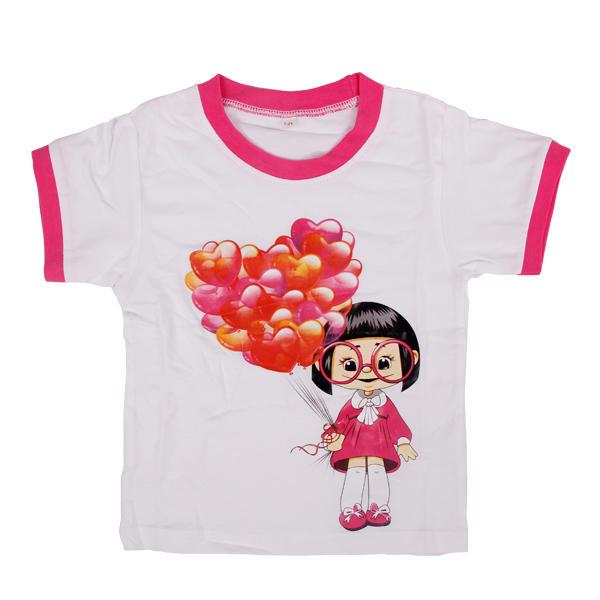 White tees clothes for kids girls