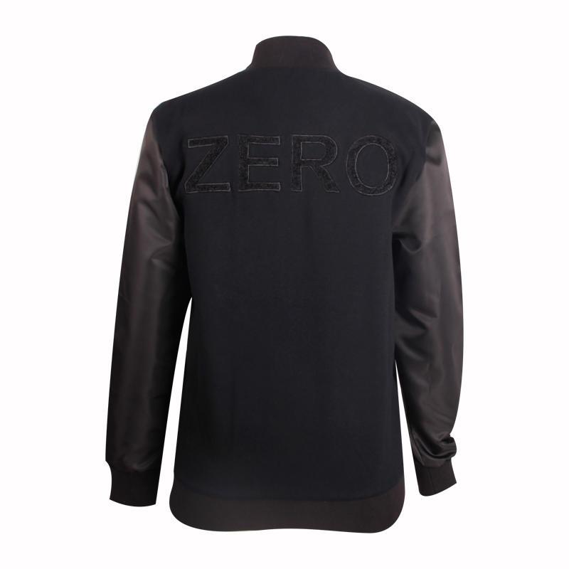 black jacket men full zipper design