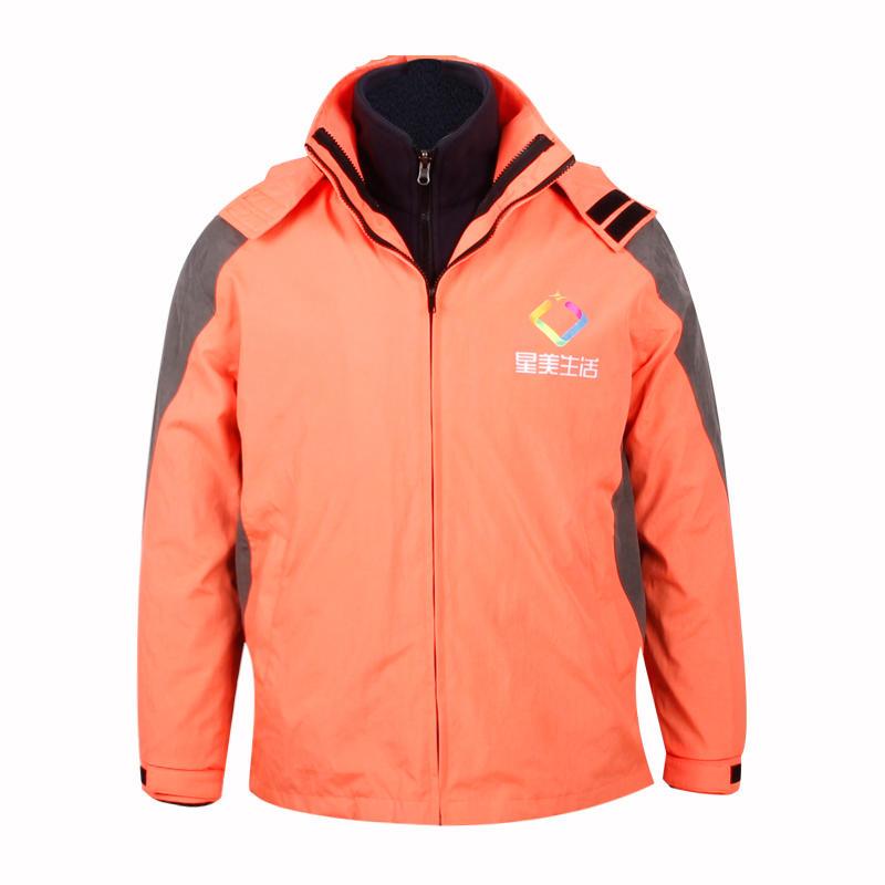 waterproof winter jacket polyester custom