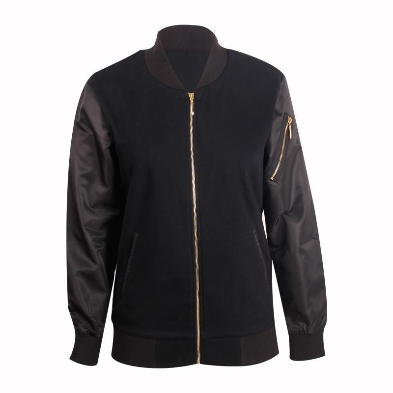 black jacket men full zipper design