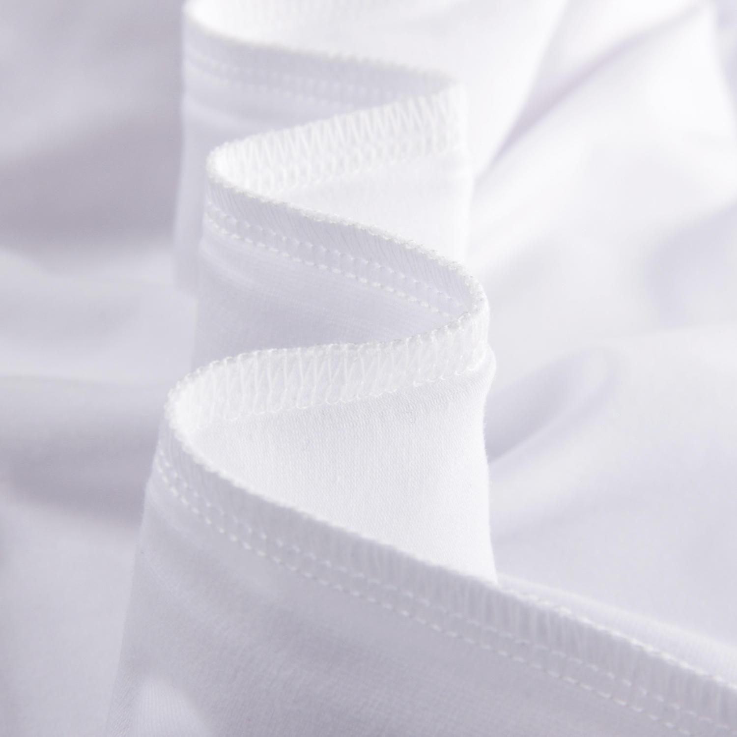Brand Quality Manufacture Custom Design Logo Printing Striped Sleeve Tshirt Spandex Cotton White T Shirt For Men Stylish