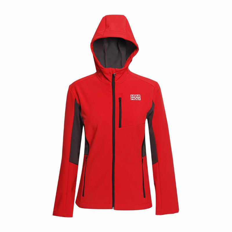 red windbreaker soft shell printing logo