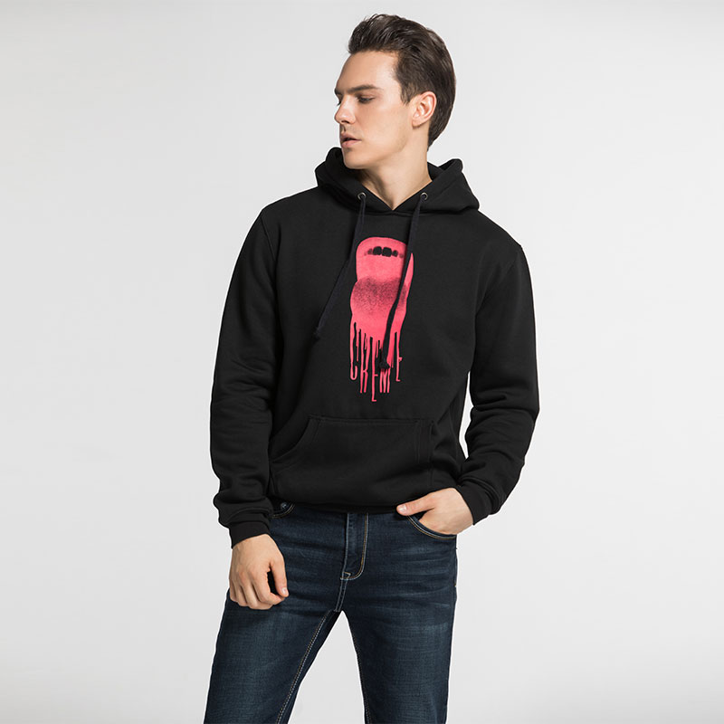 Pullover Hoodie Mens Printed logo 65 cotton 35 Polyester Hooded Sweatshirts