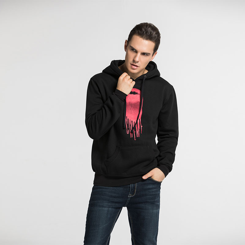 Pullover Hoodie Mens Printed logo 65 cotton 35 Polyester Hooded Sweatshirts