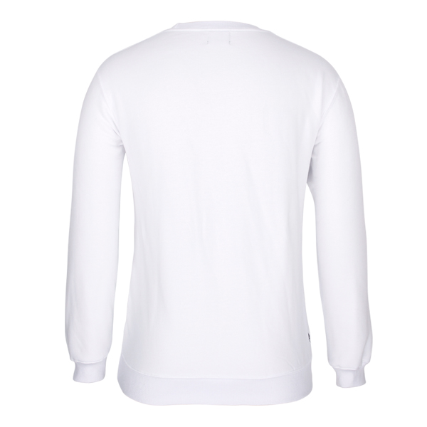 white sweatshirt crewneck Custom logo pullover