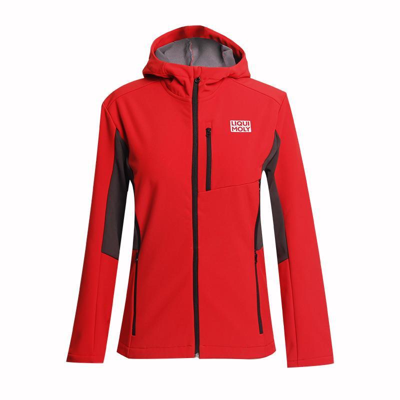 red windbreaker soft shell printing logo