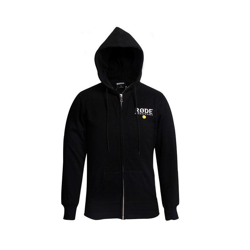 Oversized hoodie men fleece Embroidery zipper up