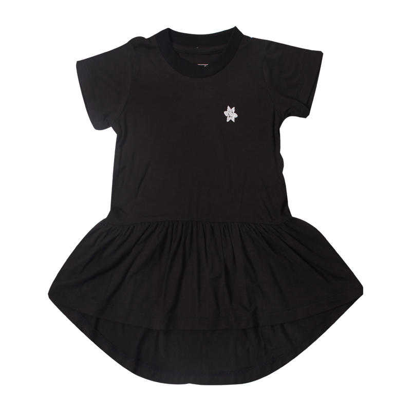 baby dress with round neck for baby girl