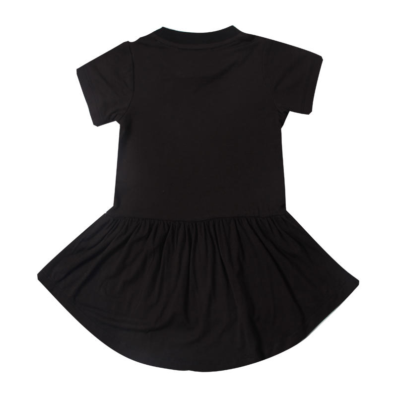 baby dress with round neck for baby girl