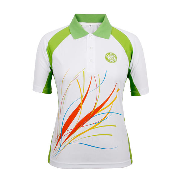 ladies polo t shirts fashion pinting 100 polyester