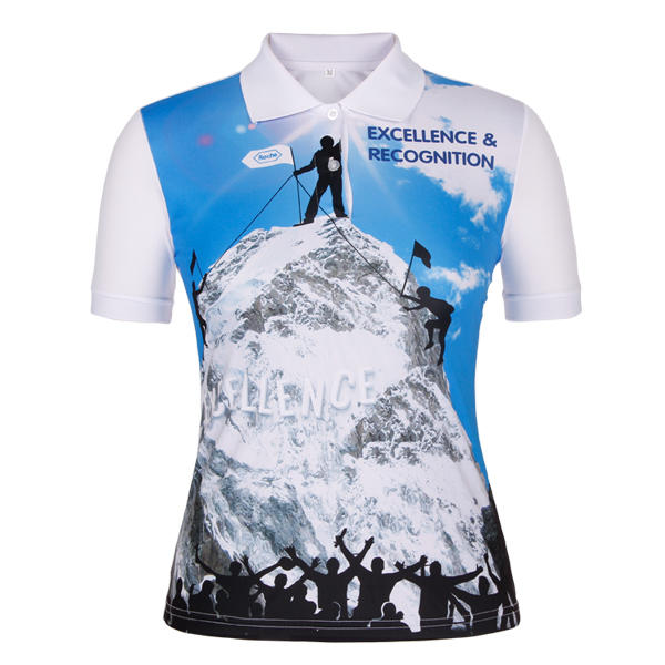 ladies polo with full sublimation logo