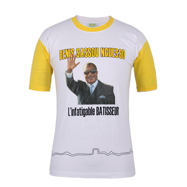 campaign t shirt design Congo Denis Sassou Nguesso in china