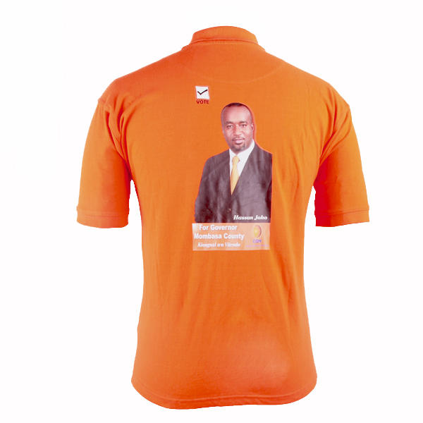 campaign polo shirt election Hassan Joho s image